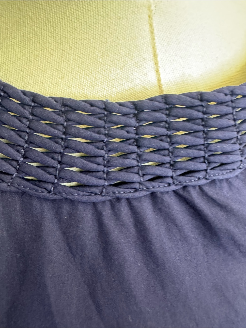 J.Crew Navy Cotton Silk Shift Dress Size 10 Woven Neck Pockets Lined 22888 - Picture 8 of 15